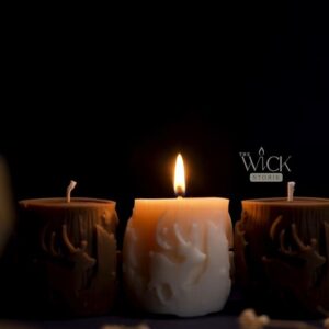 Nordic Reindeer Glow Candle